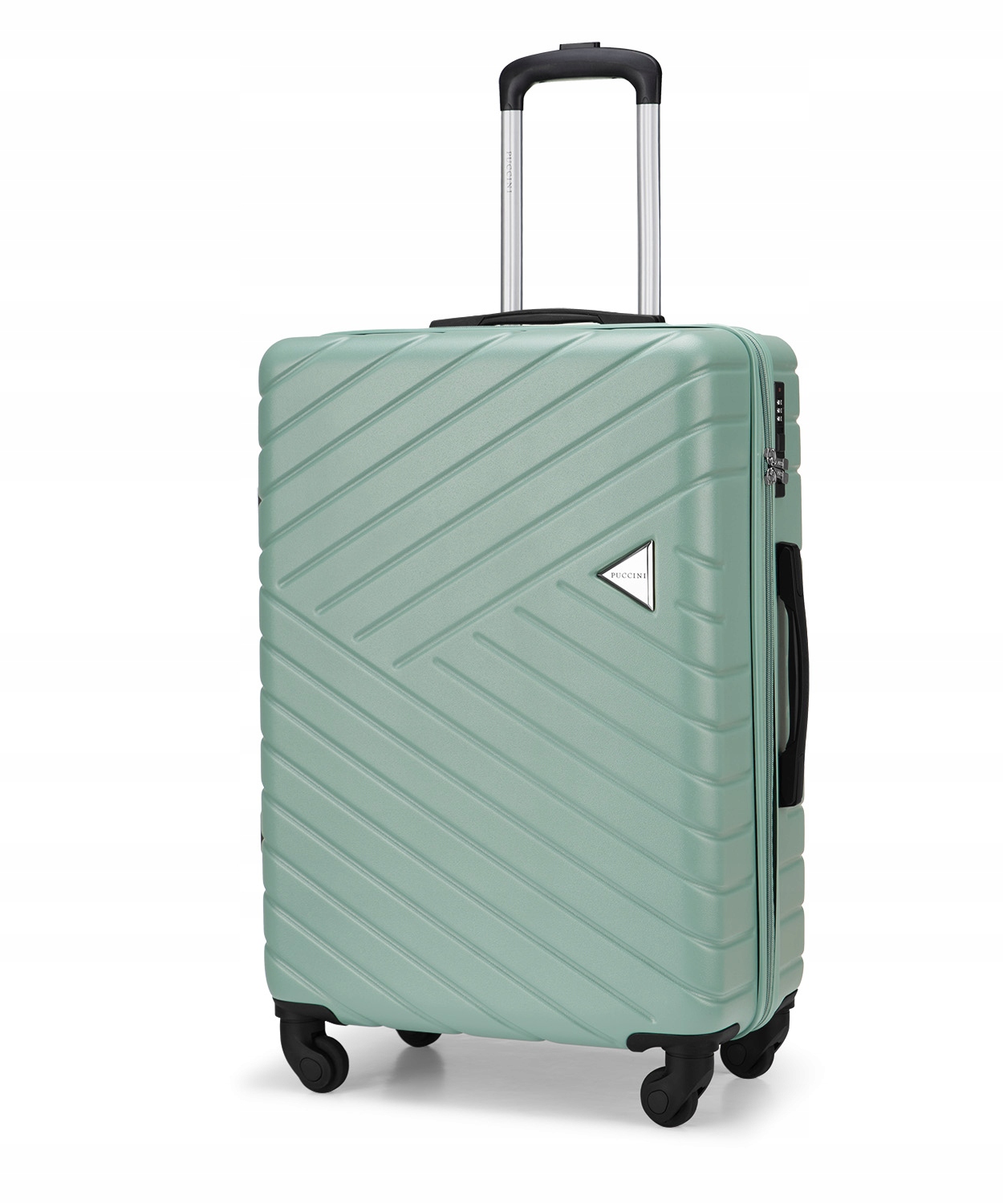Walizka Średnia Podróżna Na Kółkach Na Bagaż Puccini Zielona ABS027B-5C