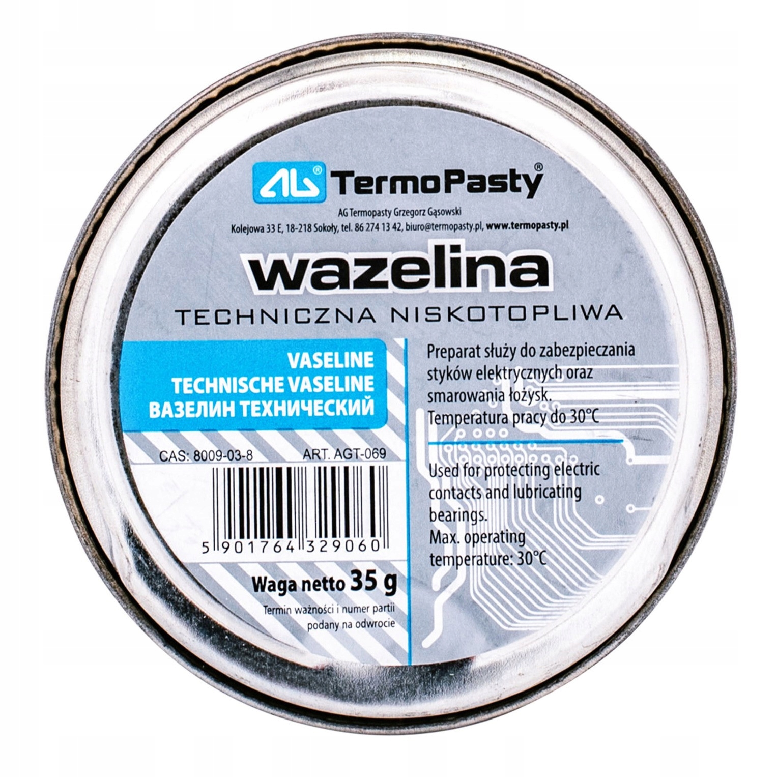 

Ag Wazelina Techniczna Niskotopliwa 35g