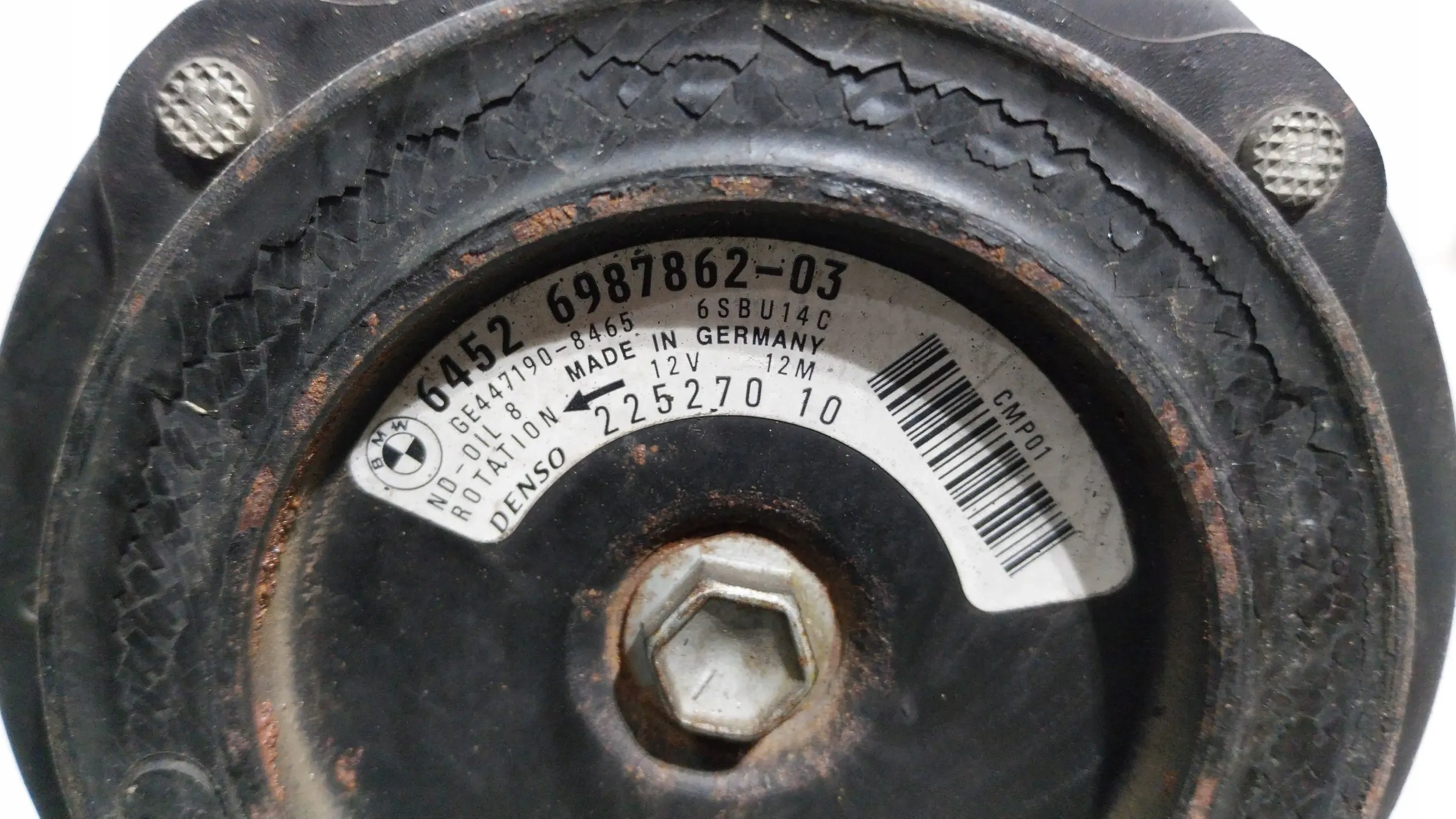 compressor of the air conditioning 447260-1852 BMW E90 E91 E92 E93 E87 E84 2.0D N47