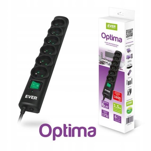 

Listwa zasilająca Ever Optima 1,5m