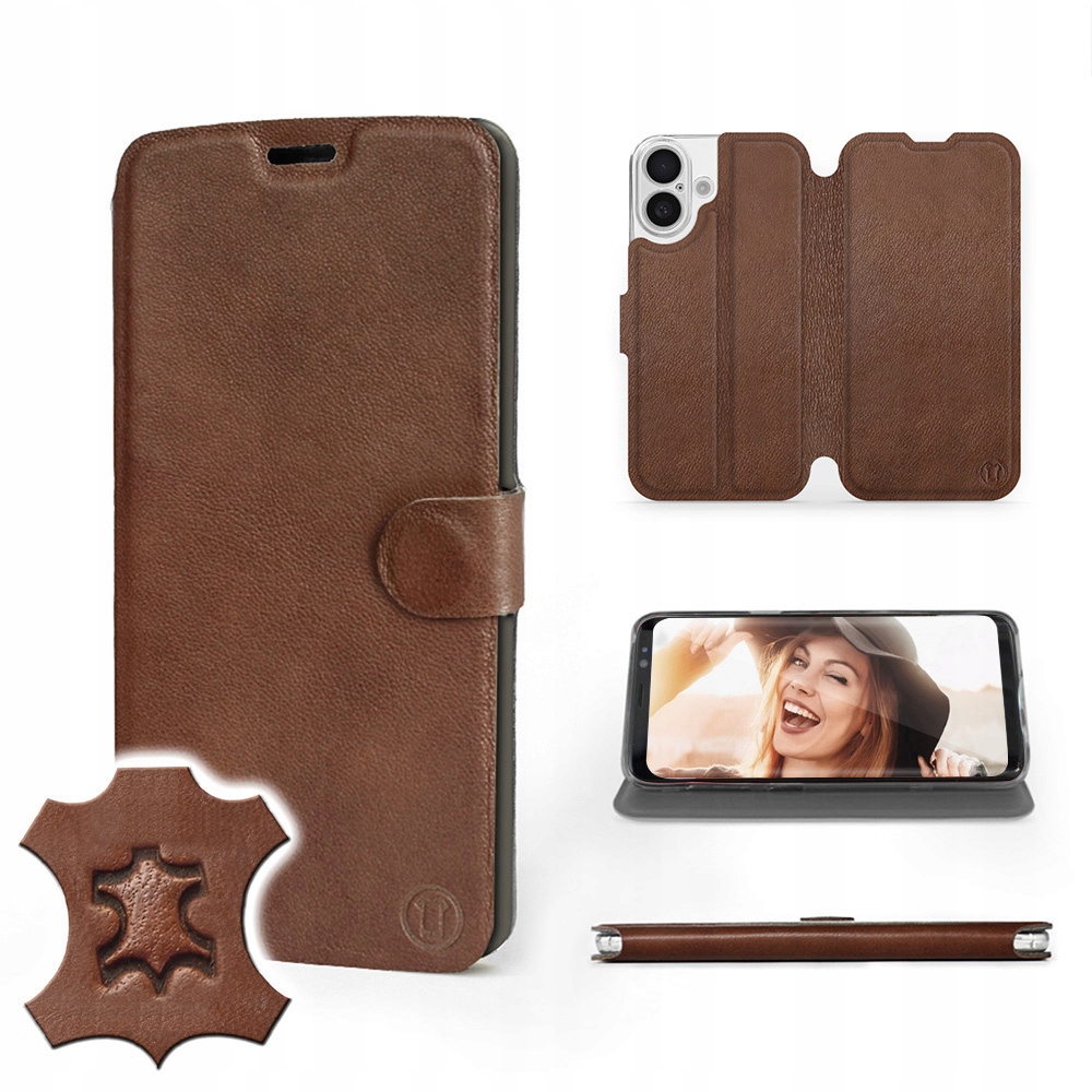 Etui Mobiwear do Apple iPhone 16 Brown Leather