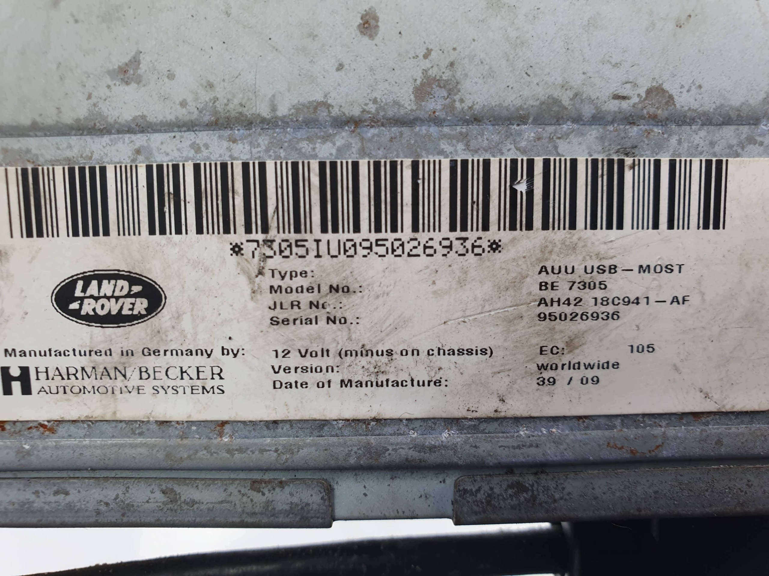 modulo AH42-18C941-AF LAND ROVER RANGE ROVER VOGUE