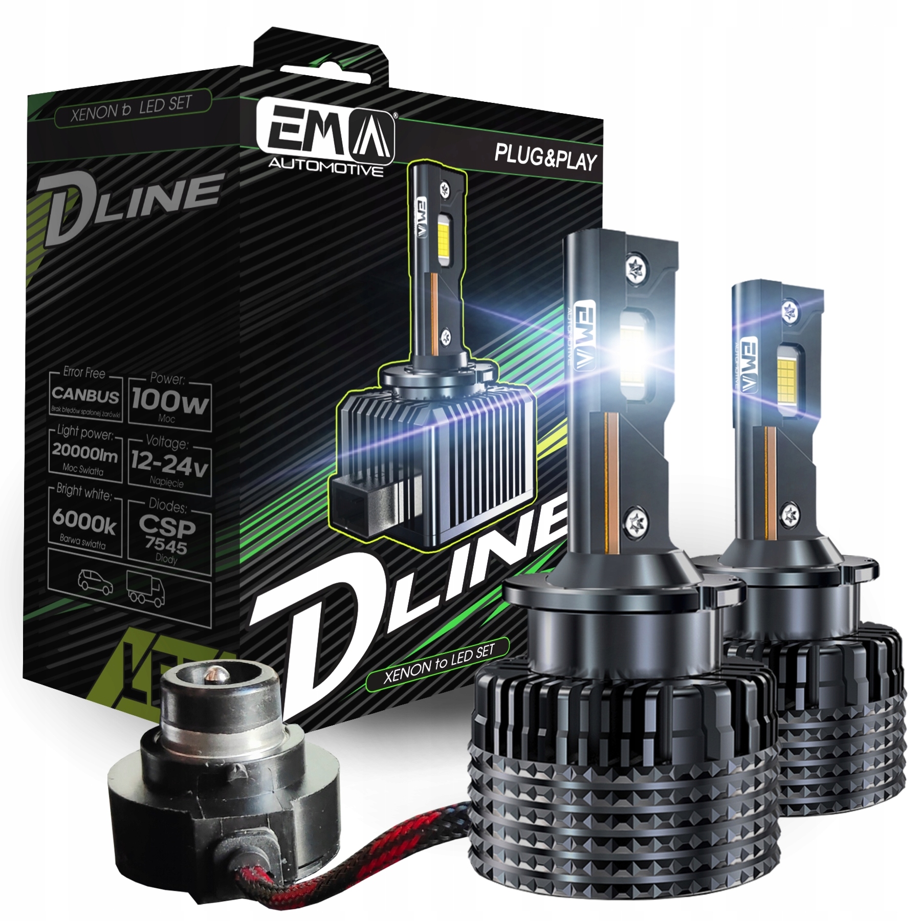 Led žárovka D2S Xenon Žárovka Plug&Play Xenon 200Lm/W Cambus Výkonná 2ks