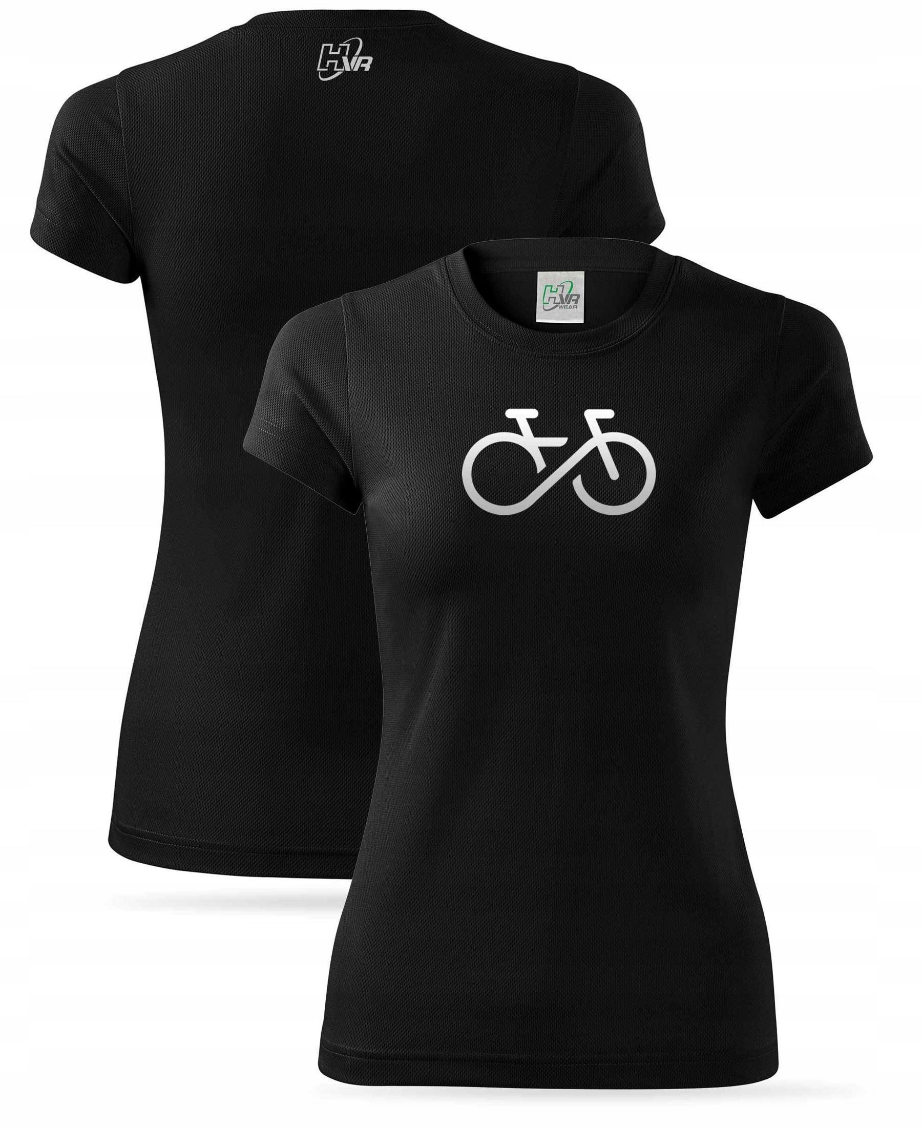 Techniczny T-shirt damski nadruk odblaskowy ROWER Kod producenta HVR Termoaktywna