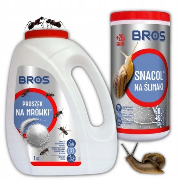 

Środek na mrówki i na ślimaki Snacol Bros Pakiet