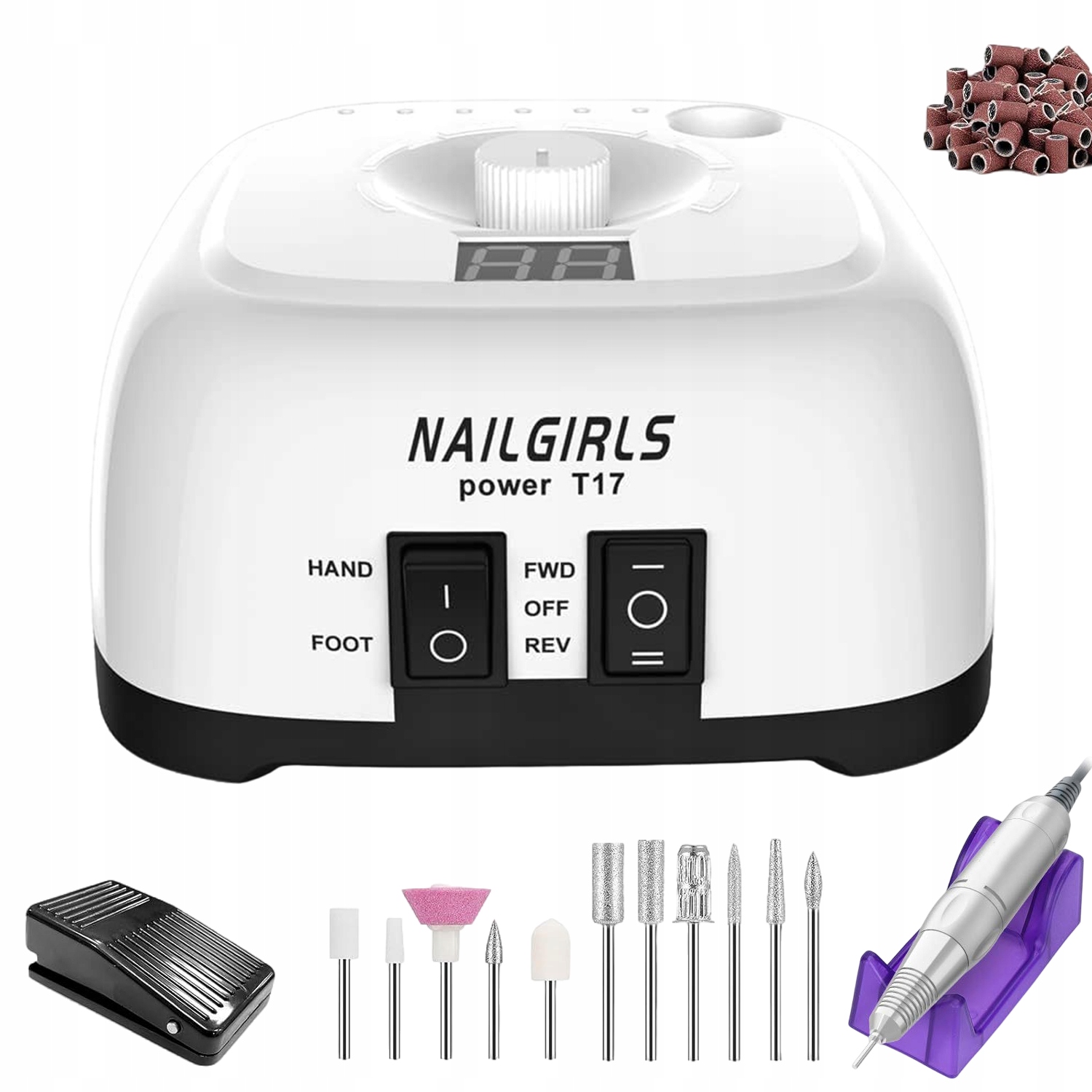 Profesionální Výkonná Bruska Na Manikúru A Pedikúru 11V1 Set