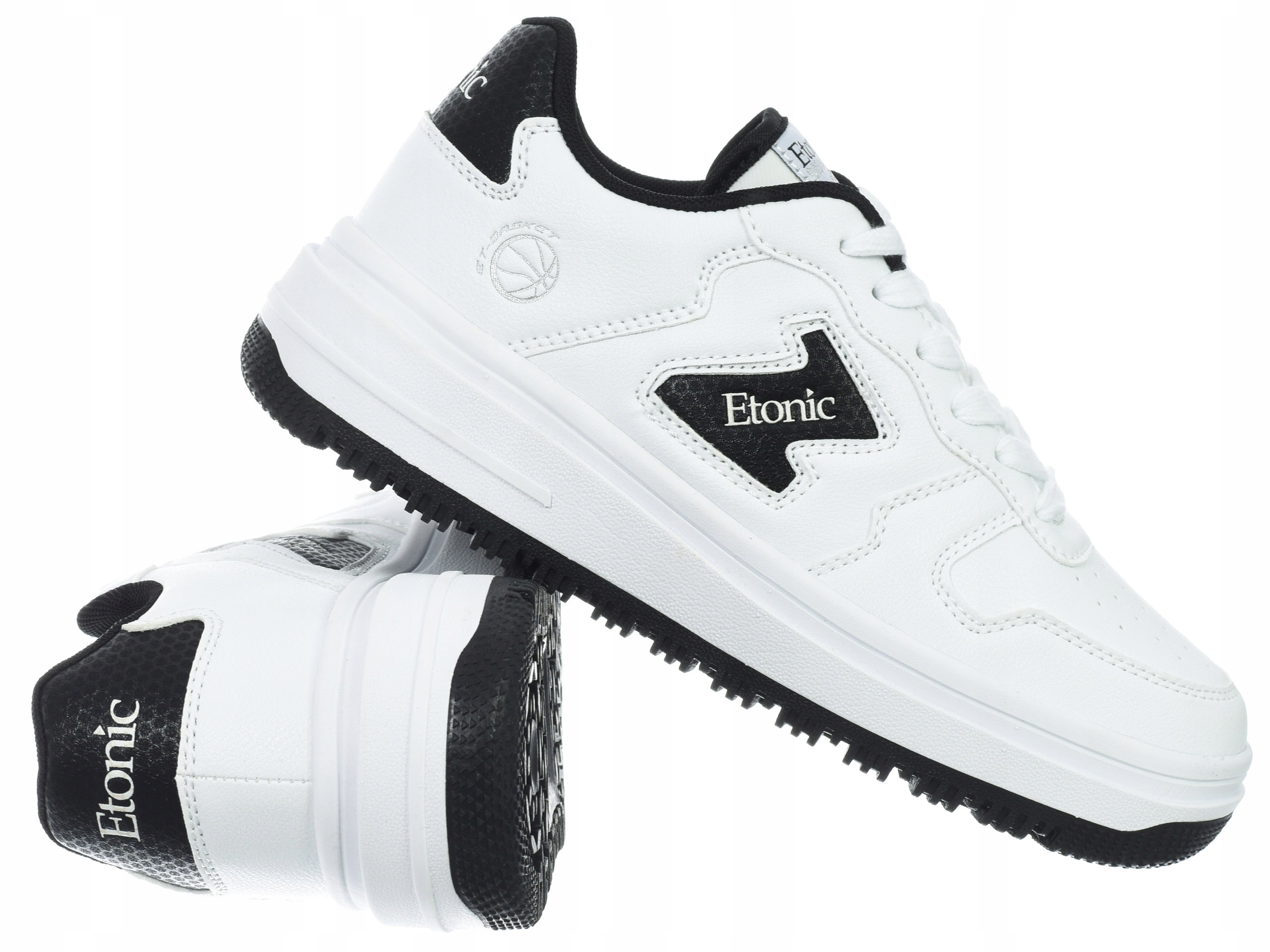 Dámské boty Etonic Basket Lth ETW414E30/03 White-black sportovní Bílé