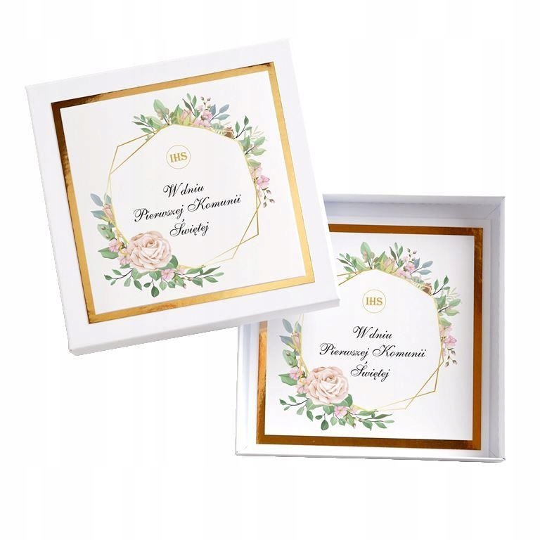 

Kartka w Pudełku Pamiątka Komunijna Komunia Święta