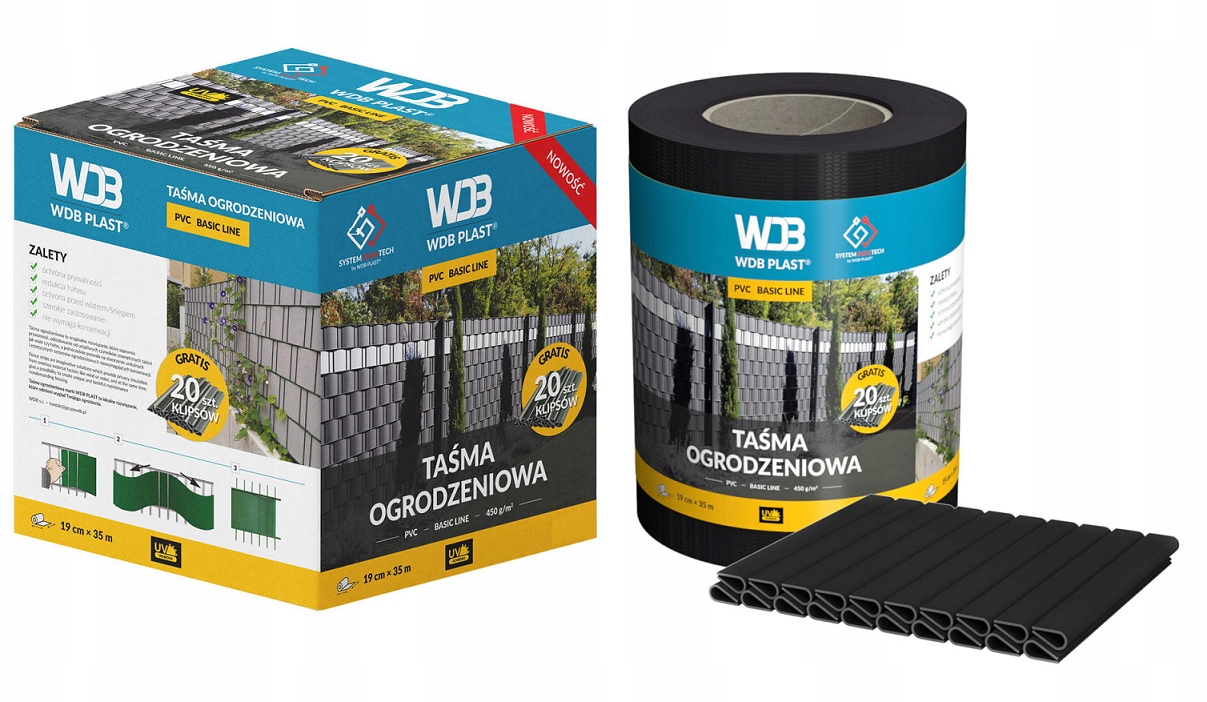 

Wdb Taśma ogrodzeniowa Basic Line czarna 9005