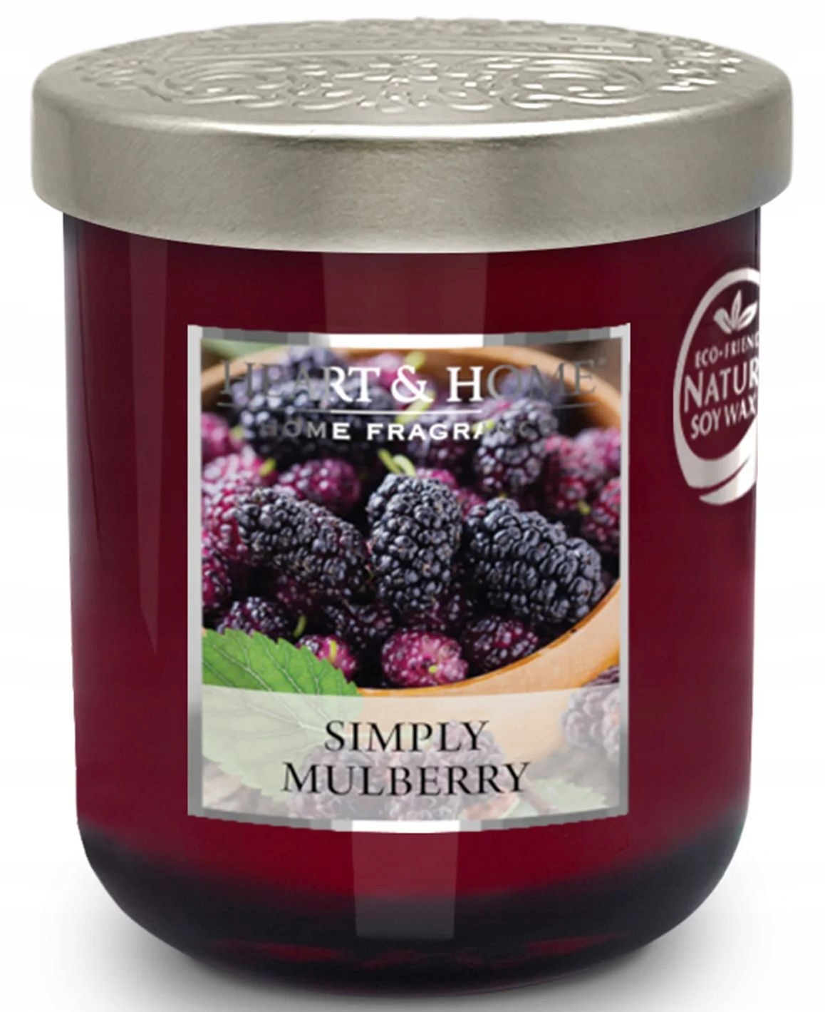 Velká Svíčka Heart & Home Simply Mulberry Sójová Vonná Svíčka