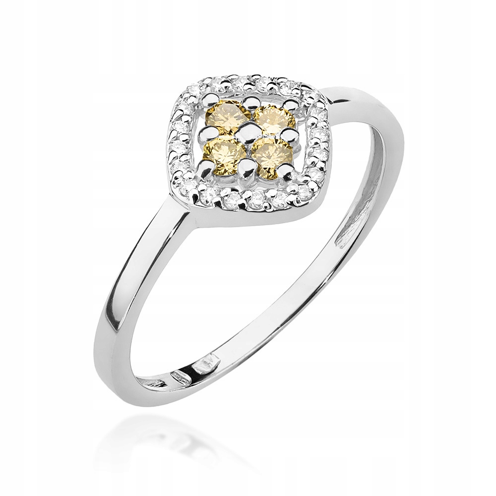 

Pierścionek z Brązowymi Brylantami Grawer Gratis