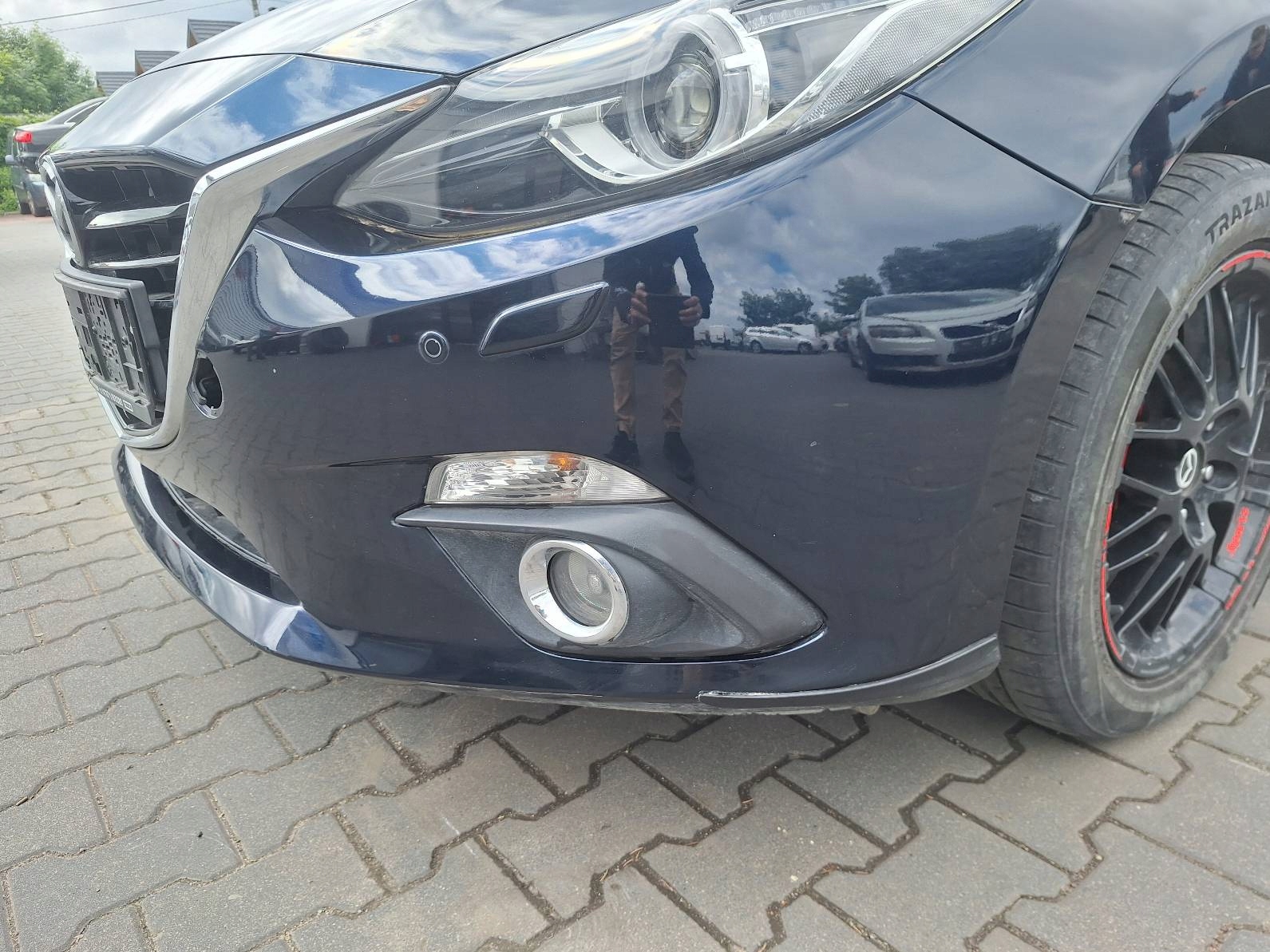 complete front bonnet bumper light fender MAZDA 3 III BM 42M