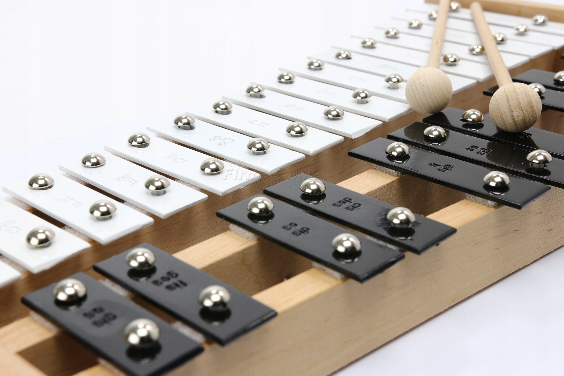 CYMBAŁKI 27 TONOWE Dzwonki Chromatyczne 42c DREWNO Bohater brak