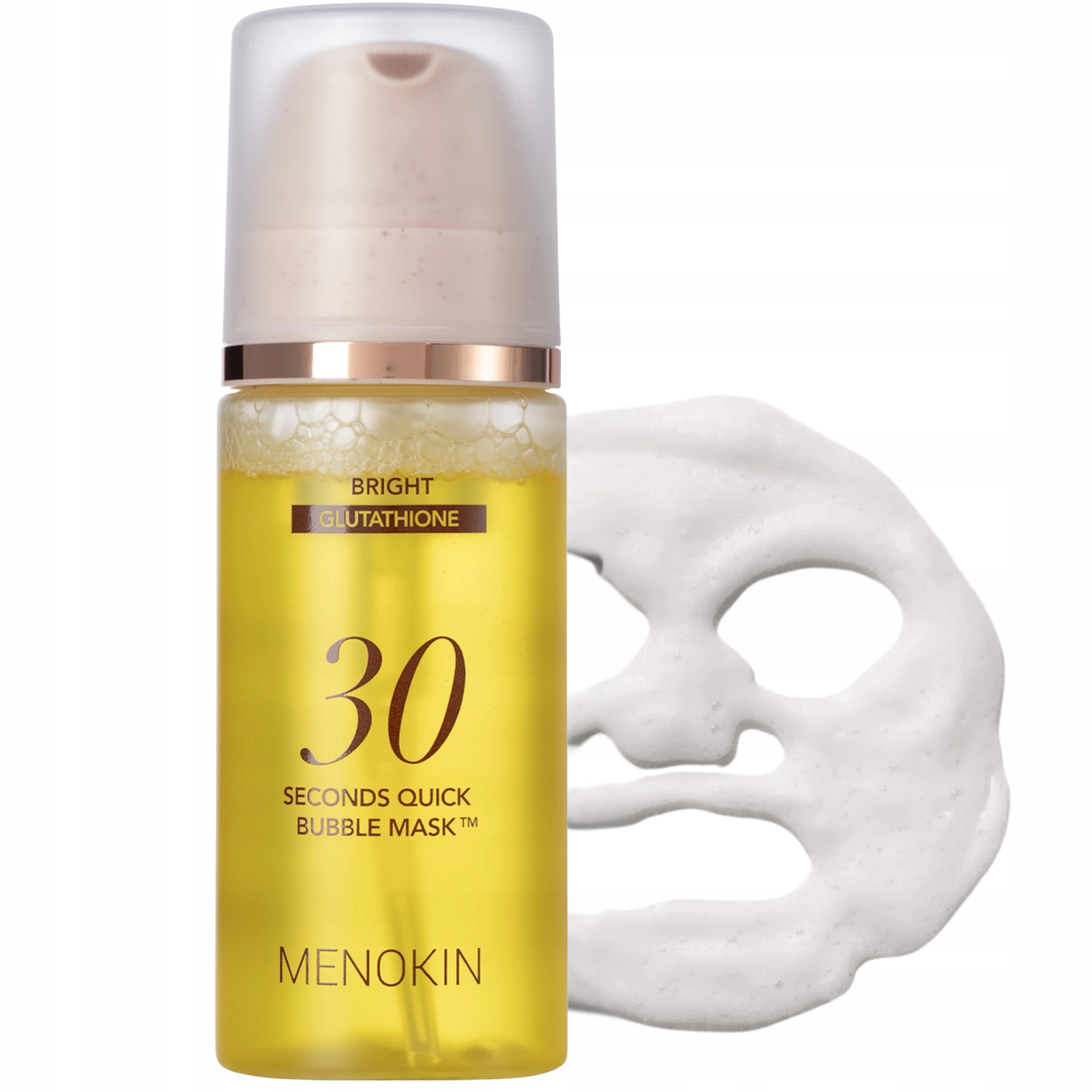 Maska bąbelkowa Rozjaśnia Menokin 30 Seconds Quick Bubble Mask Bright 95ml