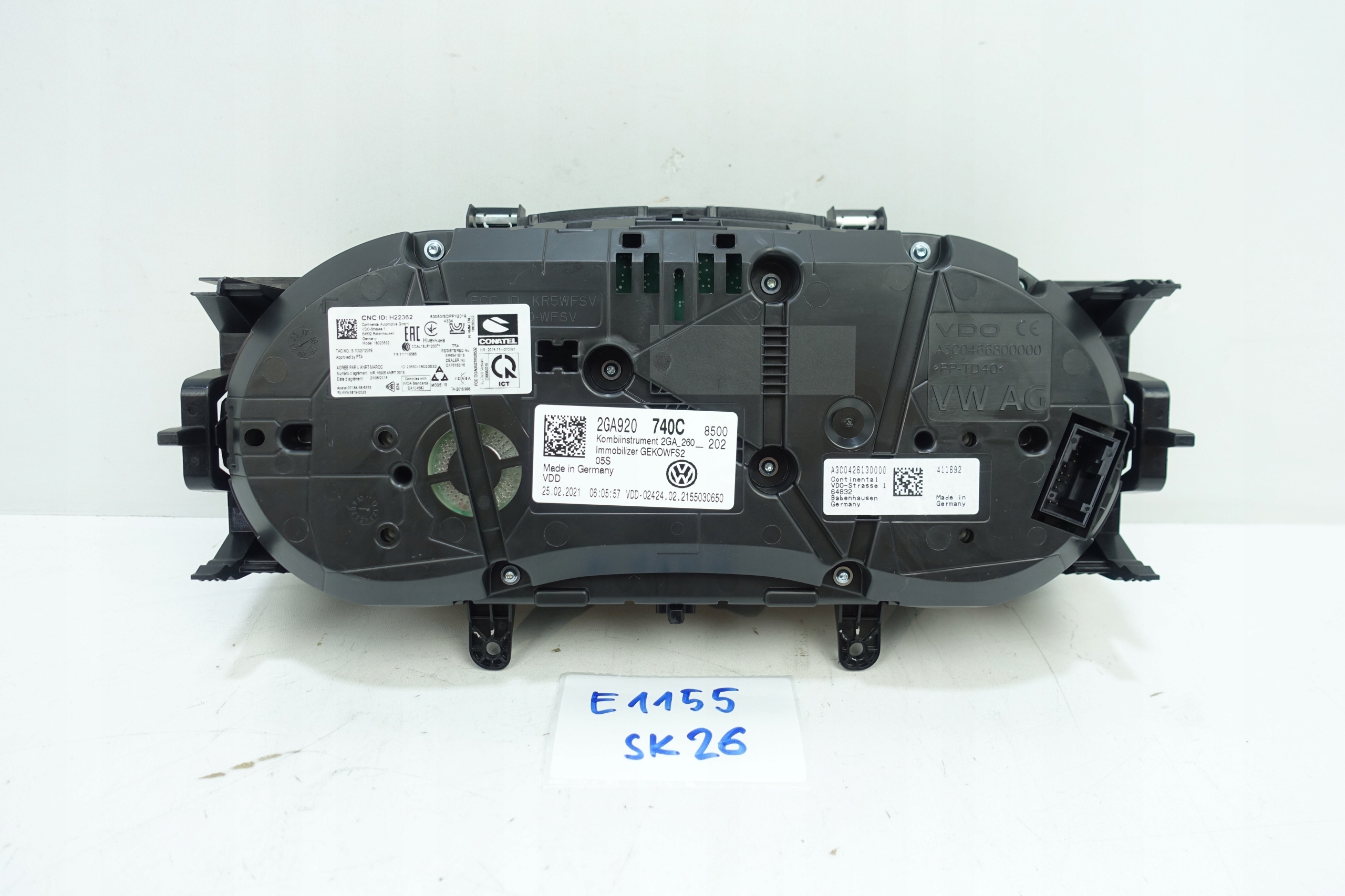 dials dials VW T-ROC TSI 2GA 39576KM 2GA920740C