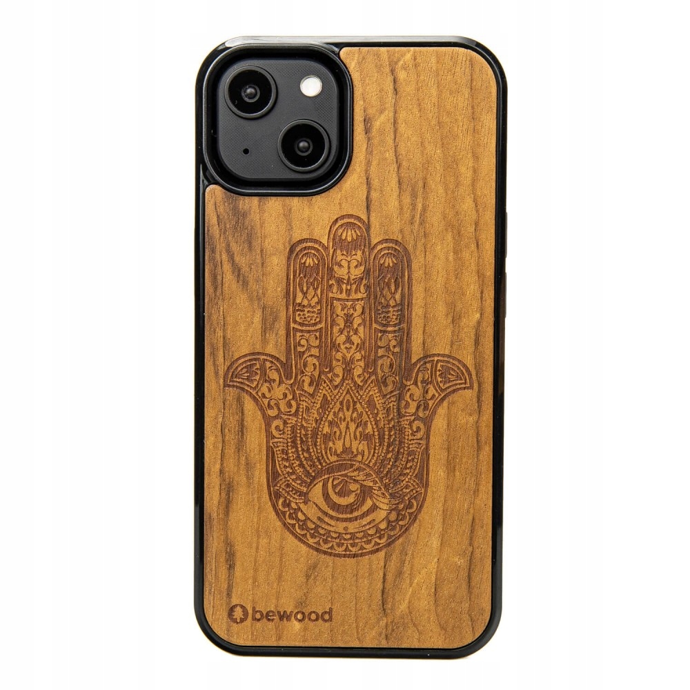 Pouzdro Bewood pro iPhone 15 Hamsa Imbuia