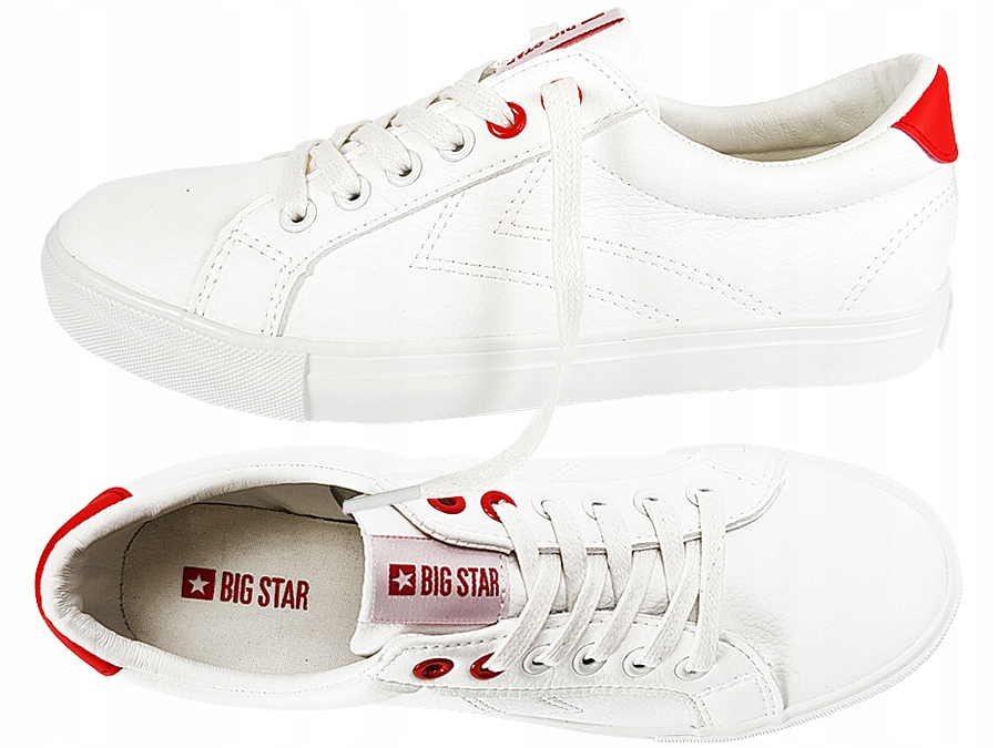 

Buty Big Star damskie białe BB274210 trampki 39