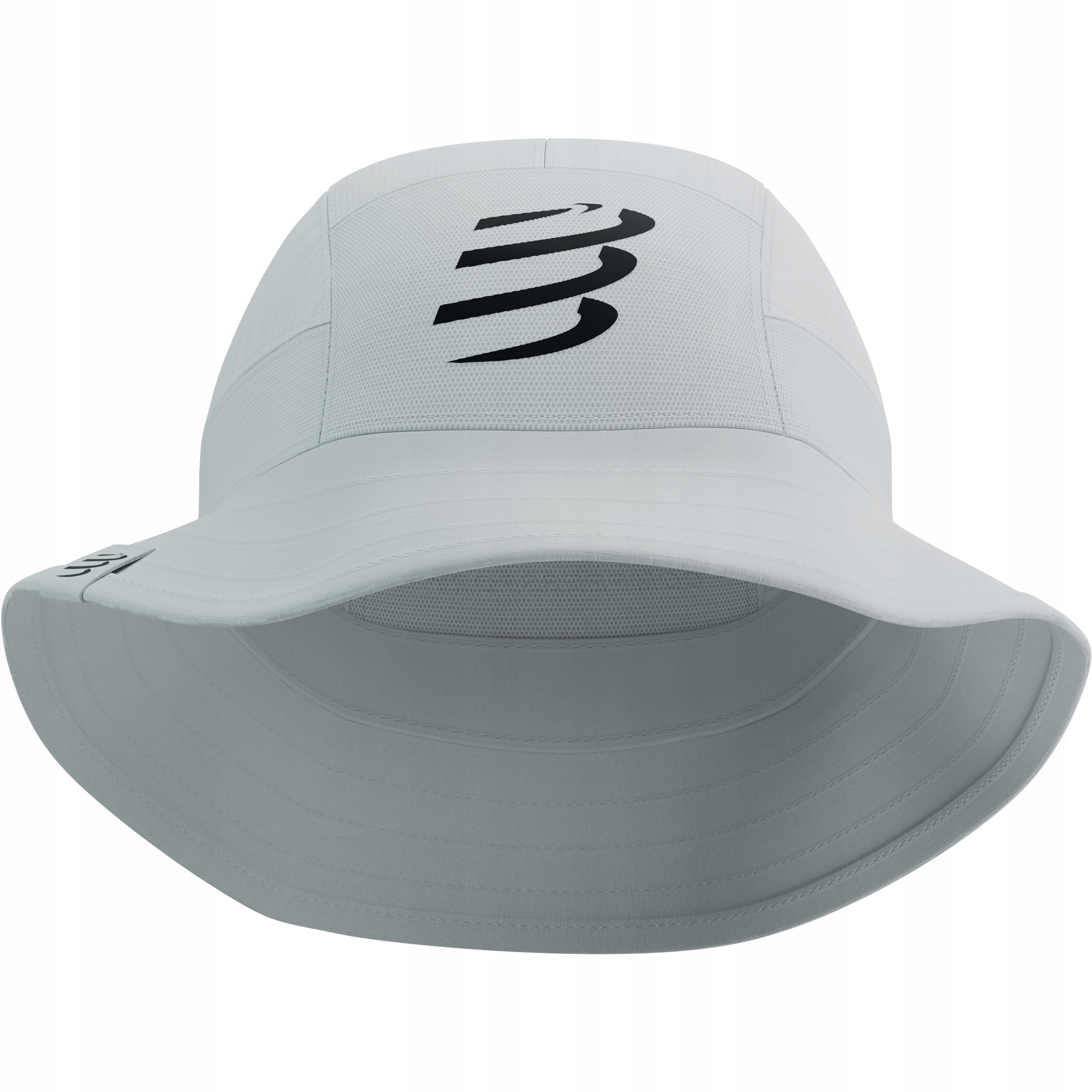 Czapka do Biegania z Daszkiem Bucket Compressport Ice Bob Biała Uniwersalna