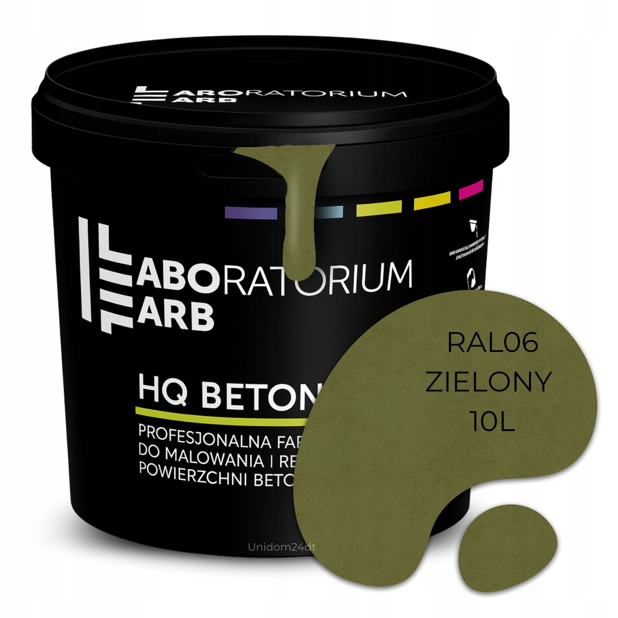 Hq Beton Farba Silikonowa Do Betonu Elewacji Posadzek Bruku Zielony 10L-Zdjęcie-0