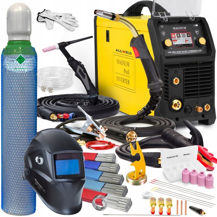 Invertorová Svářečka Magnum Thf Mig 202P Ac/dc Synergie Mma Tig Alu Puls