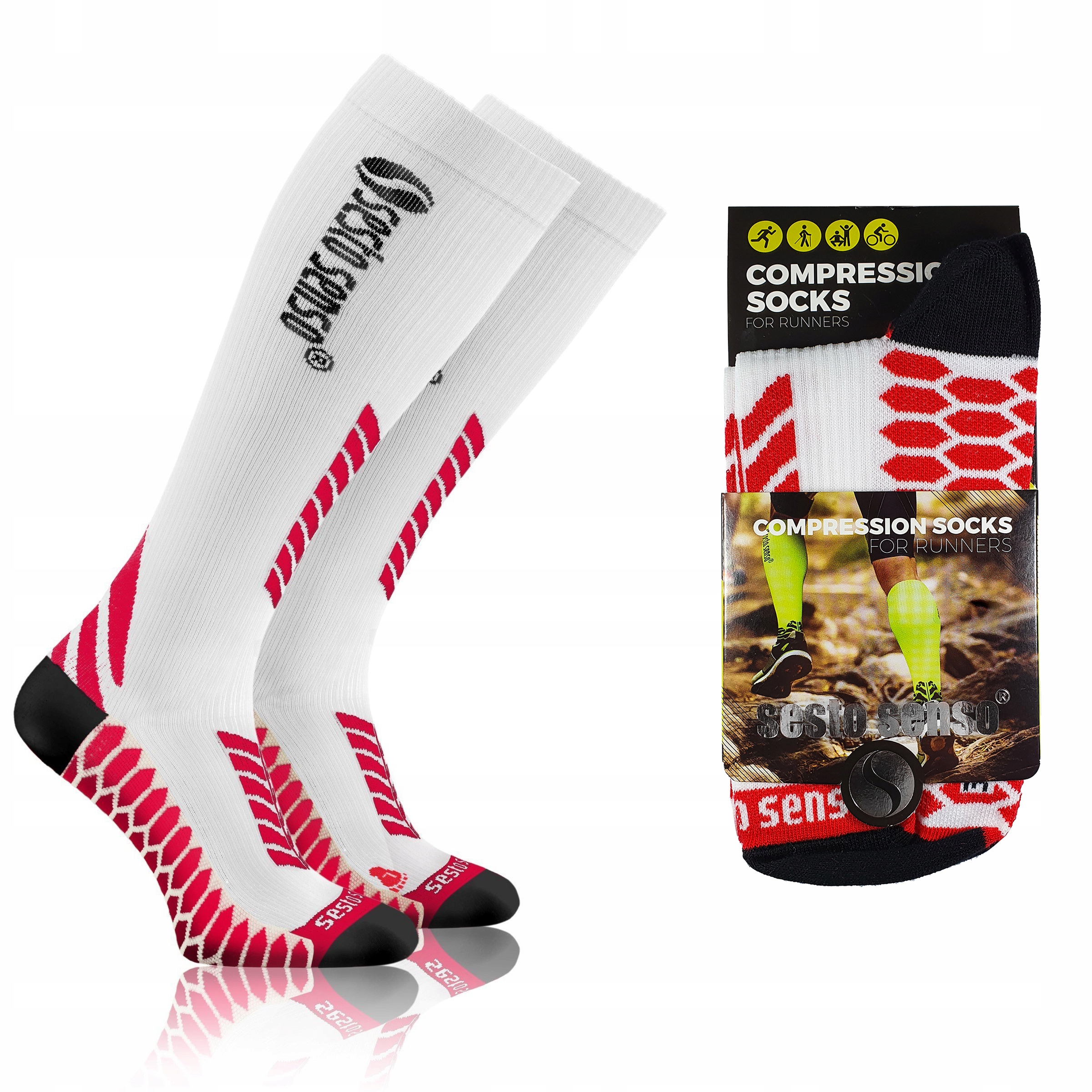 

Sesto Senso skarpety kompresyjne do biegania 39-42