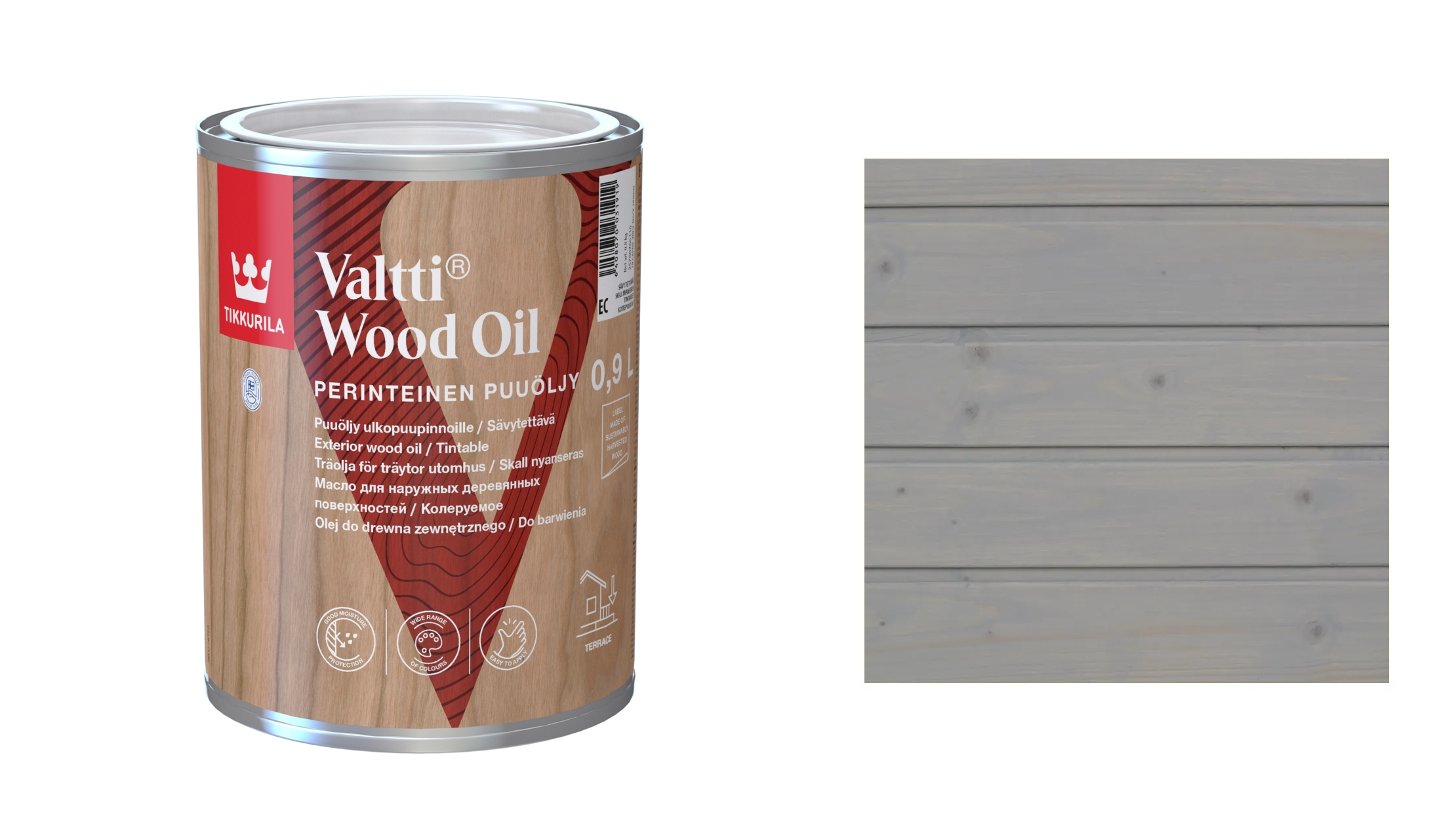 Tikkurila Valtti Wood Oil 0,9 L 246A Crane Rozpouštědlový Olej