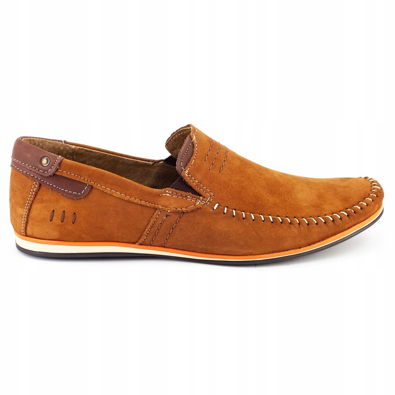 

Buty Męskie Mokasyny Skóra Polskie 876 Camel 45