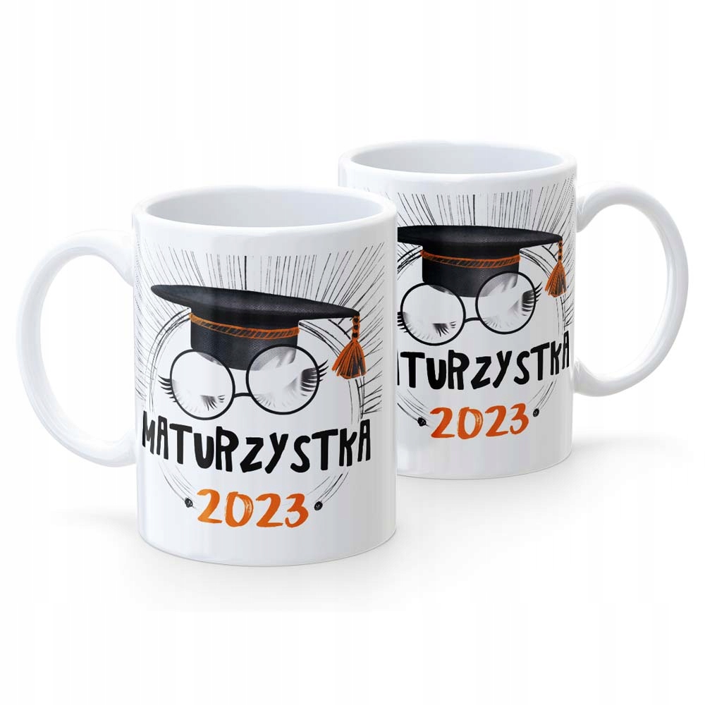 

Kubek Maturzysty Matura Maturzystka Biały