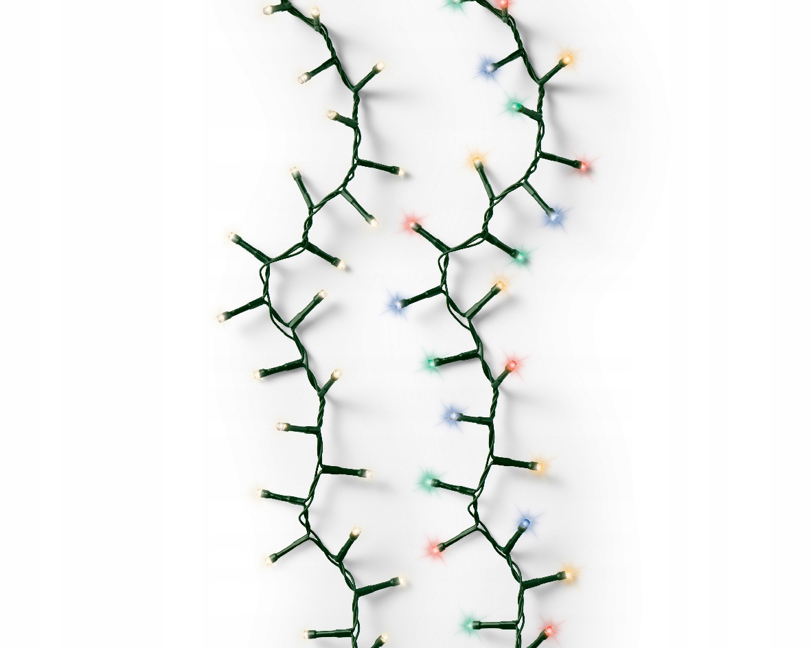 Vánoční Osvětlení Na Stromeček Světla Barevná Teplá bílá Led 1000 Diod 2,25 m