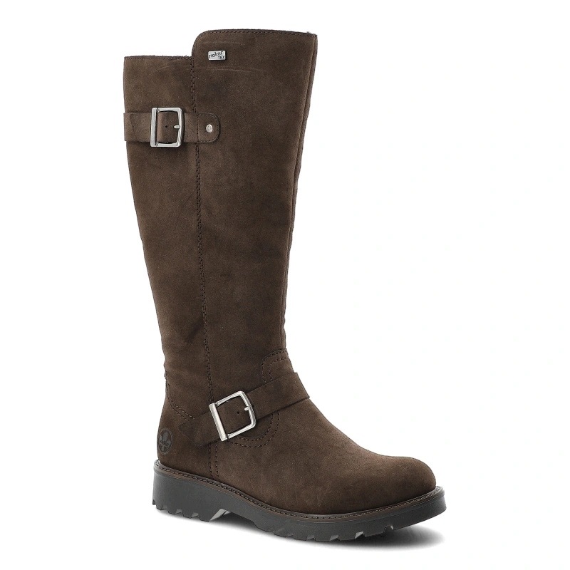 Dámské kozačky Rieker, hnědé, 73292-25 Brown