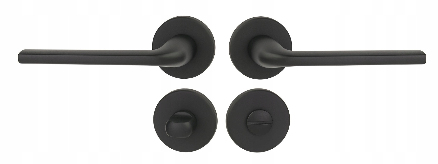 Klamka klamki Oleandro Slin czarny czarna czarne + rozety wc/łazienka Kod producenta 11298345R7S