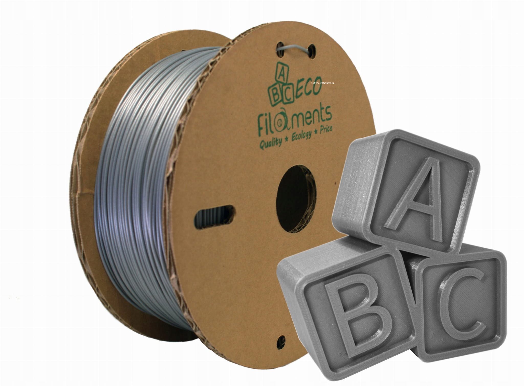 Filament ABC Eco Filaments PLA Aluminium 500 g
