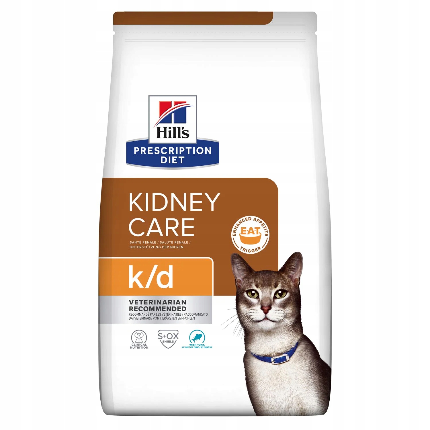 Hill's Pd Prescription Diet Feline k/d Tuna 1,5kg Veterinární dieta pro kočky s tuňákem, podpora ledvin, 1,5 kg