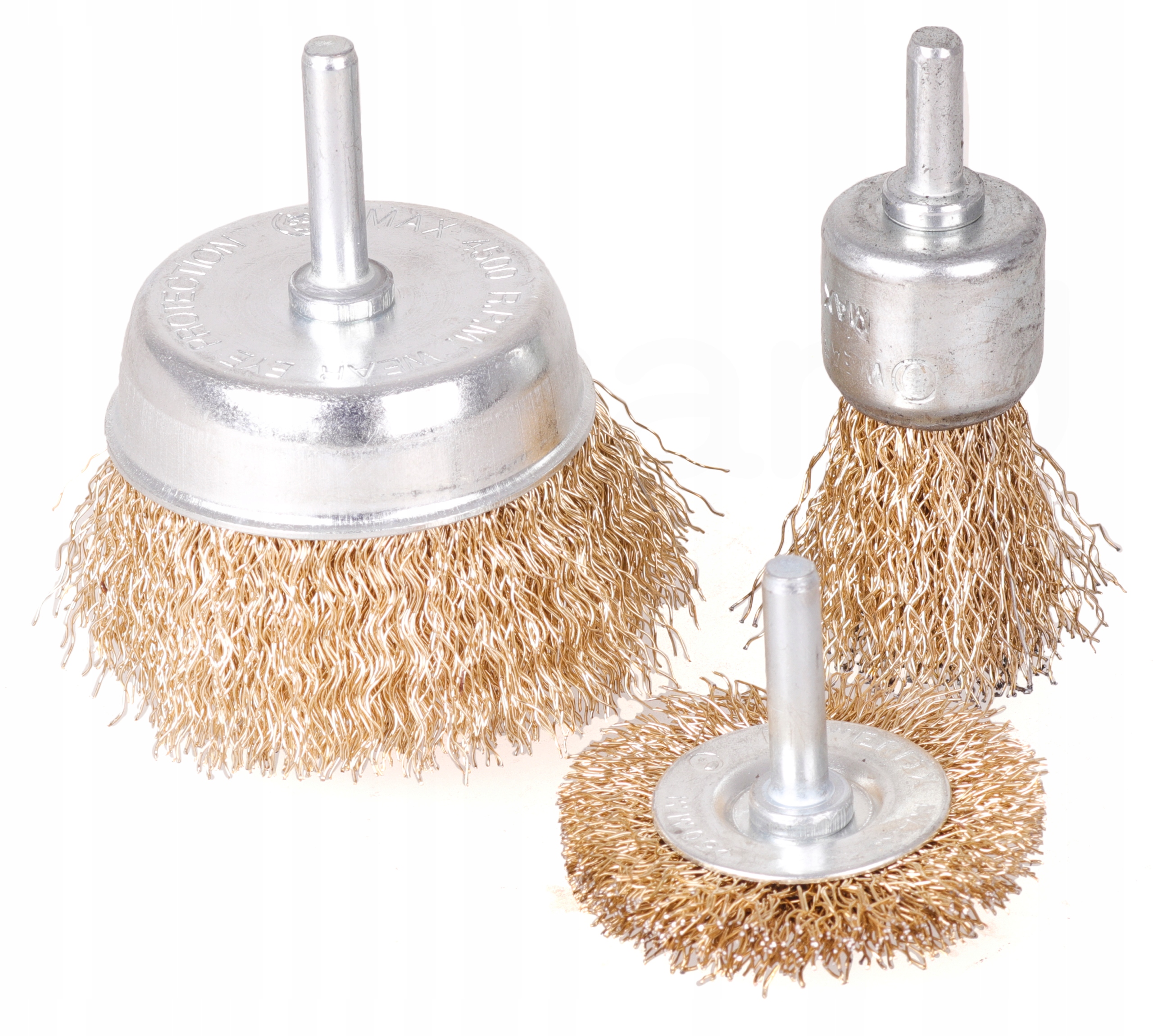 ZESTAW SZCZOTKI DRUCIANE MOSIĄDZOWANE WIERTARKI x3 Kod producenta CON-ASZ-1832