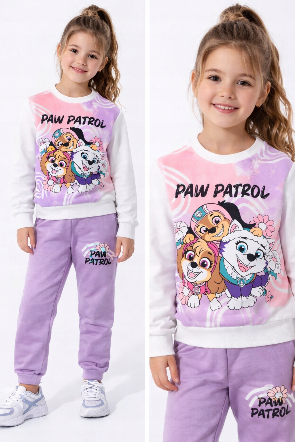 Dres Sportowy 128 Psi Patrol bluza spodnie komplet Skye dla Dziewczynki