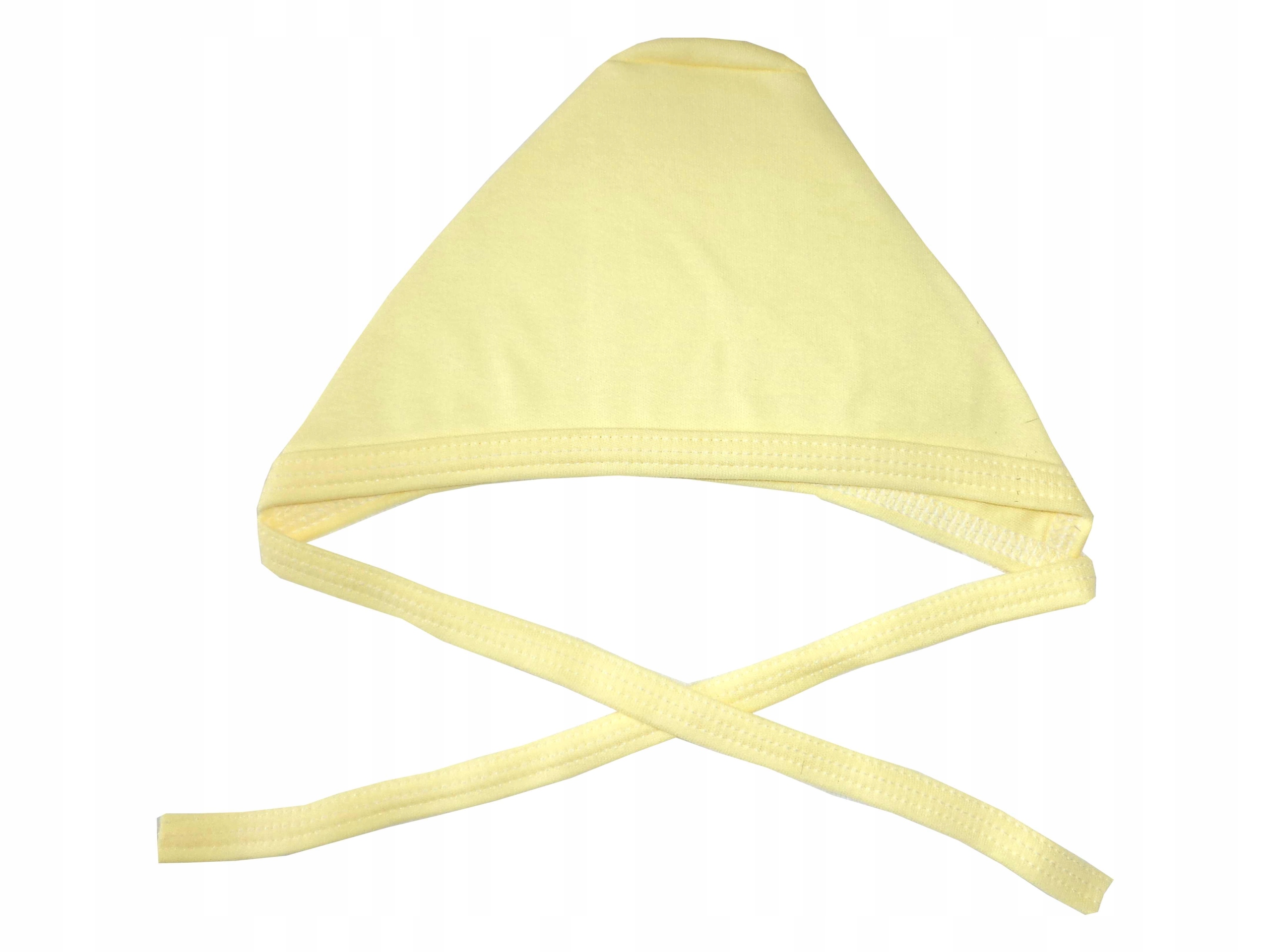 

Czapeczka Czapka Pilotka dla noworodka żółty