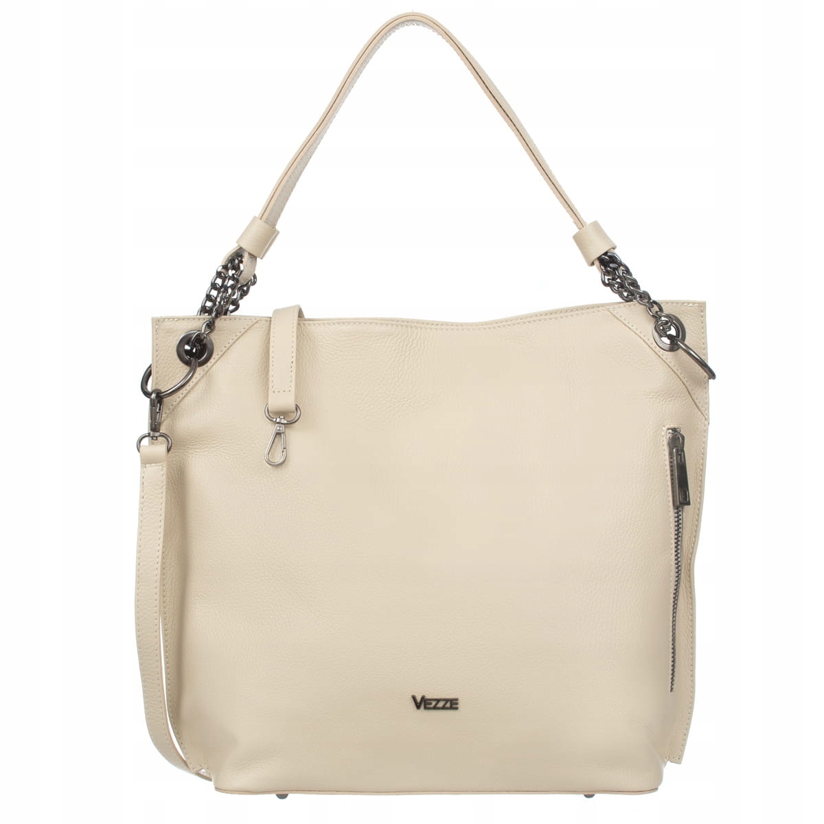 Dámská kožená taška Vezze Luca Ecru