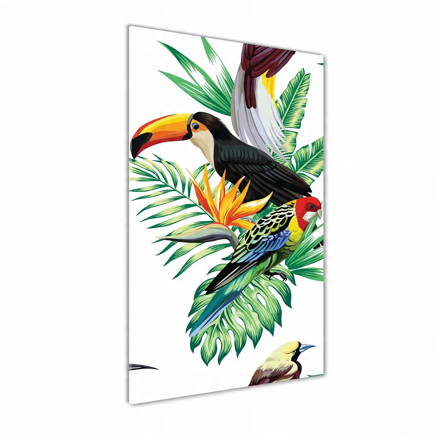 

Foto obraz szklany pionowy Tropikalne ptaki 60x120