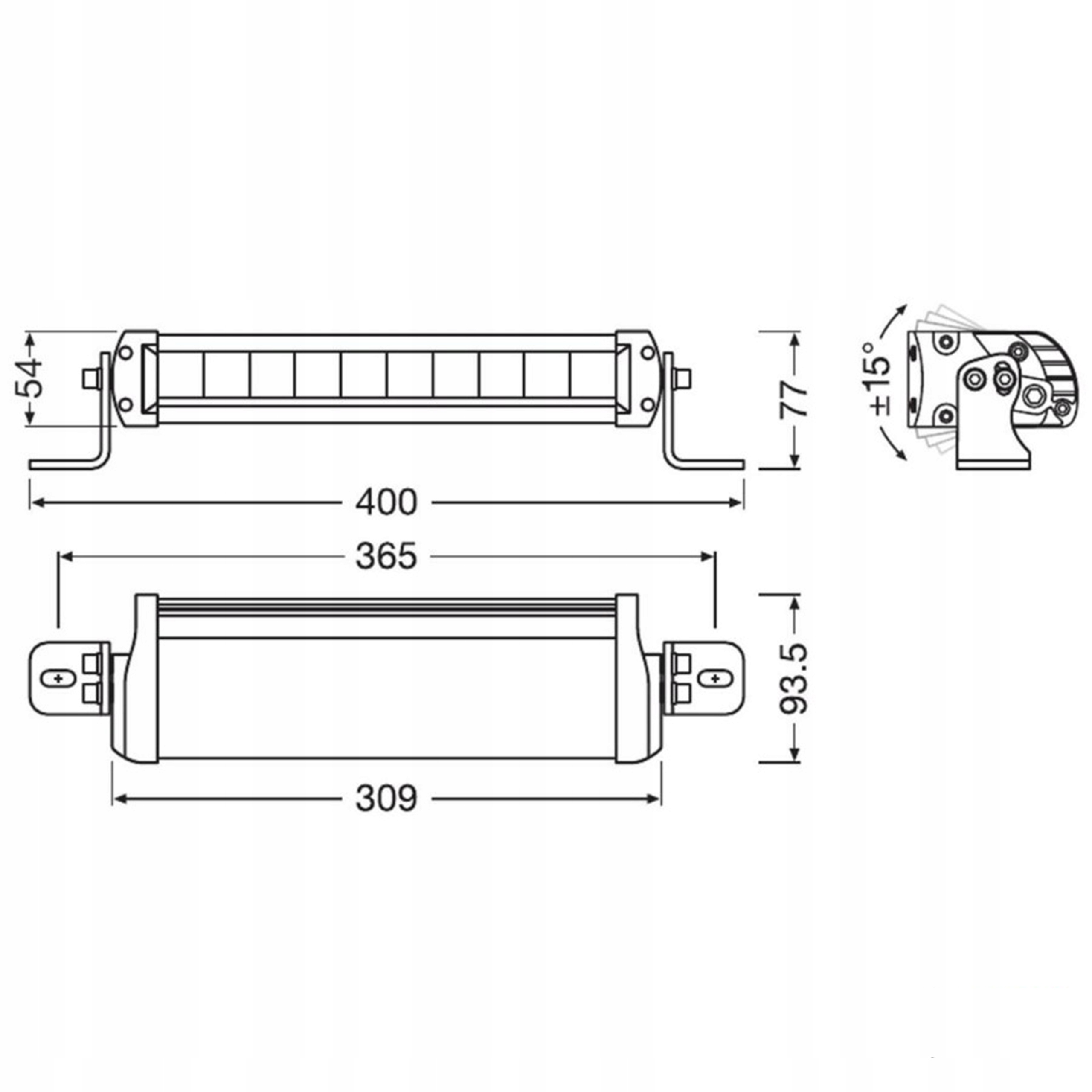 OSRAM LAMPA LED DALEKOSIEZNA LIGHTBAR FX250 SP Strength 5000 h