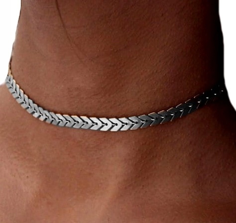 

Naszyjnik pancerka choker obroża łańcuszek boho