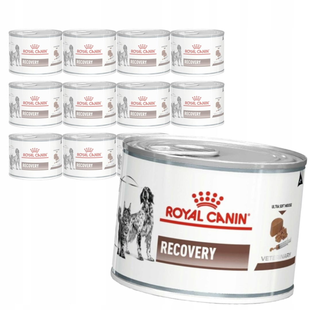 Royal Canin Veterinary Recovery Mousse 12x195g Mokra Karma Dla Psów i Kotów