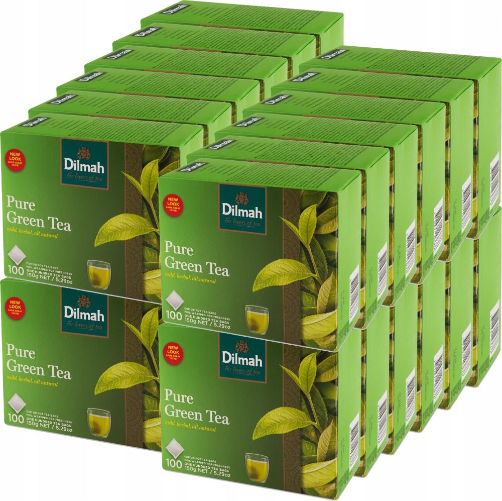 Herbata zielona Dilmah Pure Green 100szt x24 Tb
