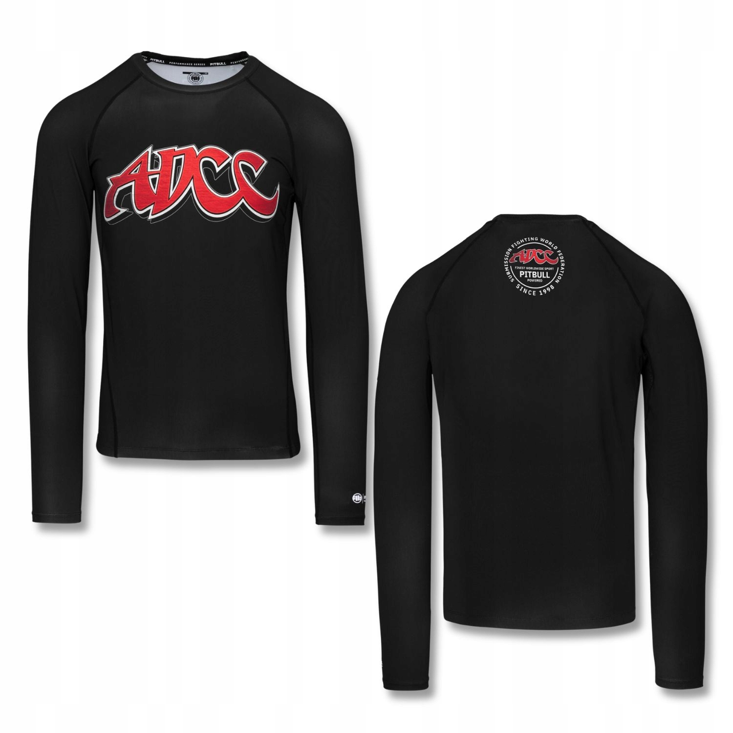Pánský dlouhý rukáv Rashguard Pitbull – technické sportovní tričko Adcc