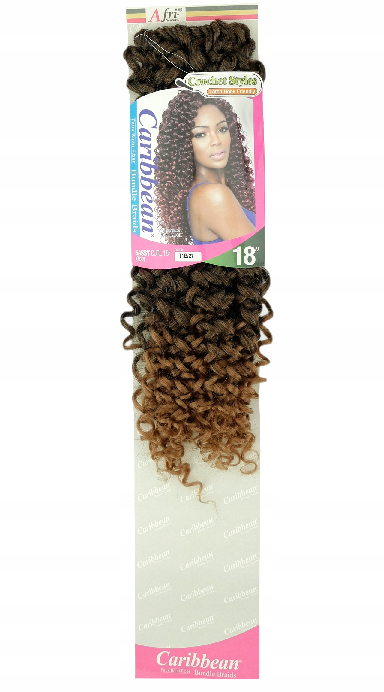 Loki syntetyczne Sassy Curl 18 ombre T1B/27