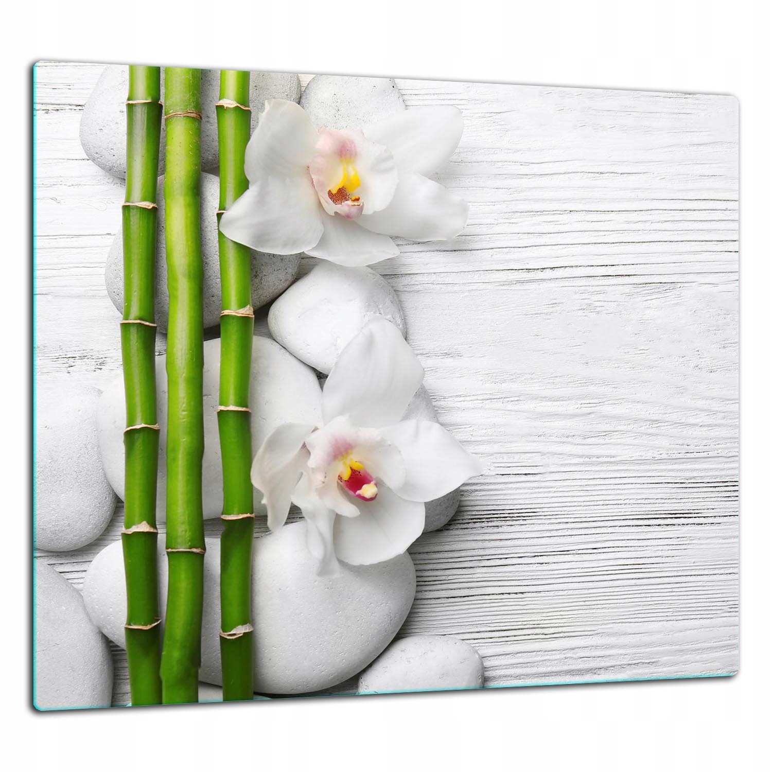 Skleněná Ochranná Deska Panel Lepidlo 65x60 Květiny Tvrzené sklo 7v1