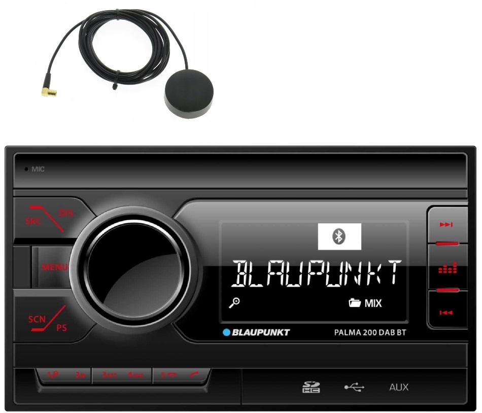 Blaupunkt Palma 200 Dab 2DIN Bluetooth autorádio Aux Usb anténa
