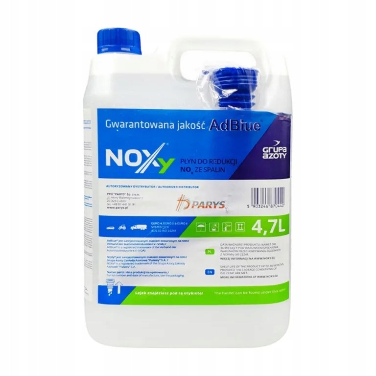 

Noxy Adblue Diesel Płyn Kataliczny Dpf 4,7L +lejek