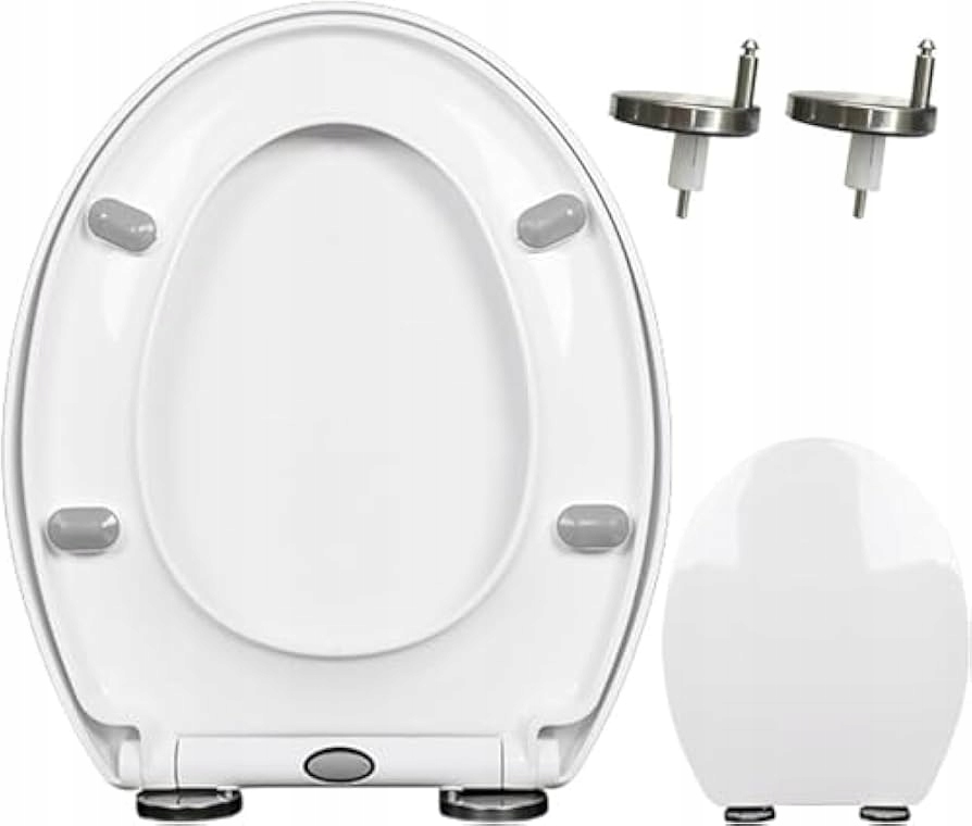 Wc Sedátko S Pozvolným Sklápěním, Tvrdé, Univerzální, Silné, Odnímatelné, Prémiové Wc