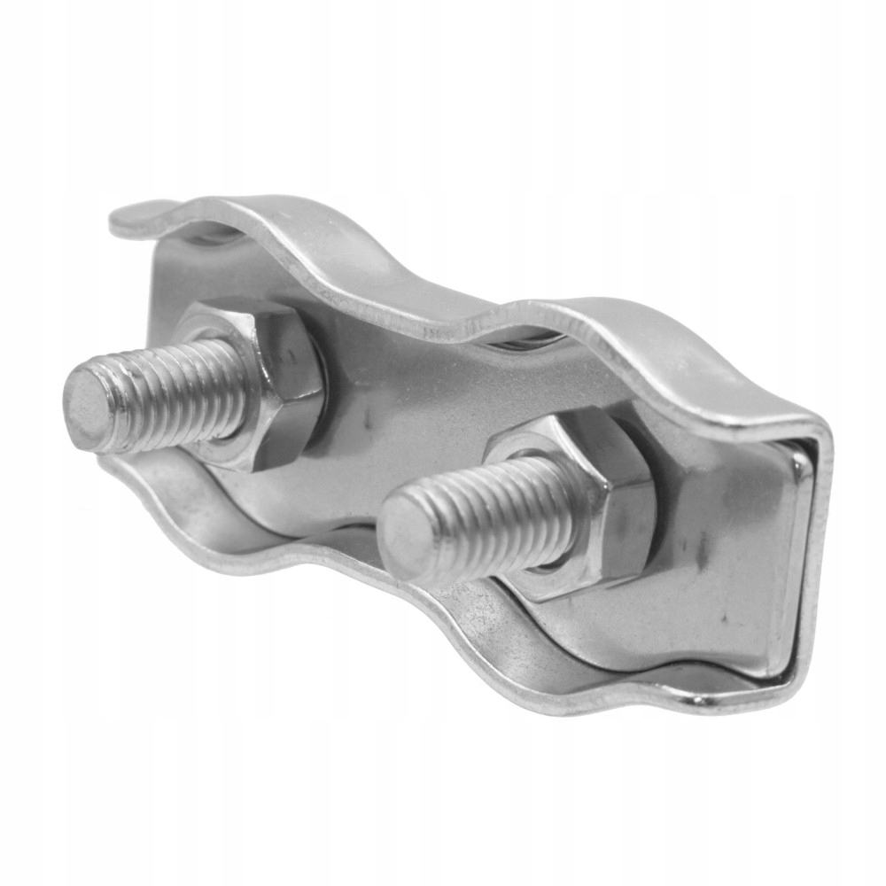 3mm Zacisk Linowy 3,0 Rynienkowy Podwójny Kwasoodporny inox niedzewny A4