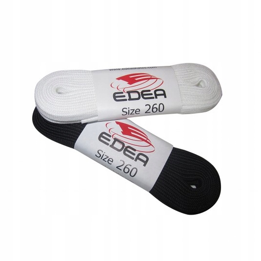 Sznurówki do łyżew figurowych Edea 220cm Czarny